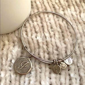 Alex and Ani “J” initial bangle bracelet
